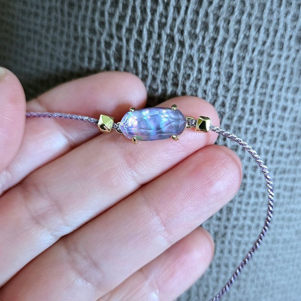 Kendra Scott "Everlyne" Friendship👭 Bracelet In Lilac💜 Abalone - NWT - Picture 5 of 16